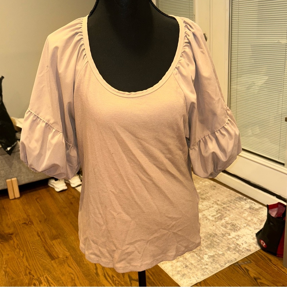 Women's Puff Sleeve Top cream on 34th XL
